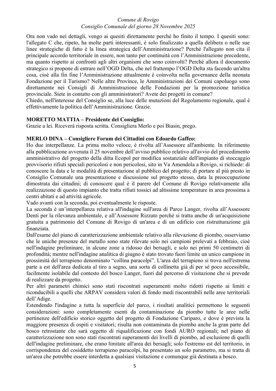 Pagina 5 del documento