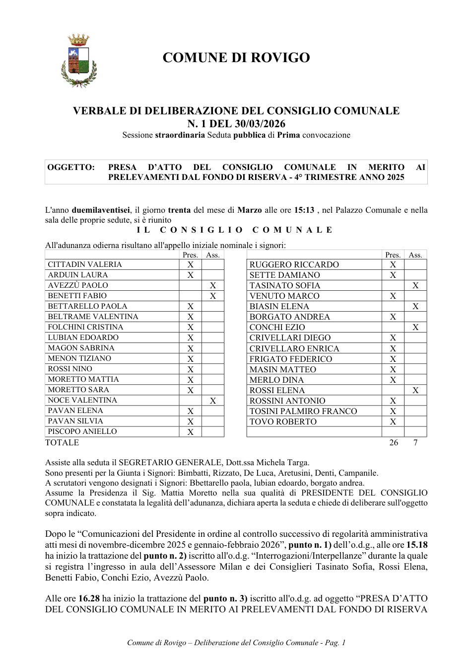 Pagina 1 del documento