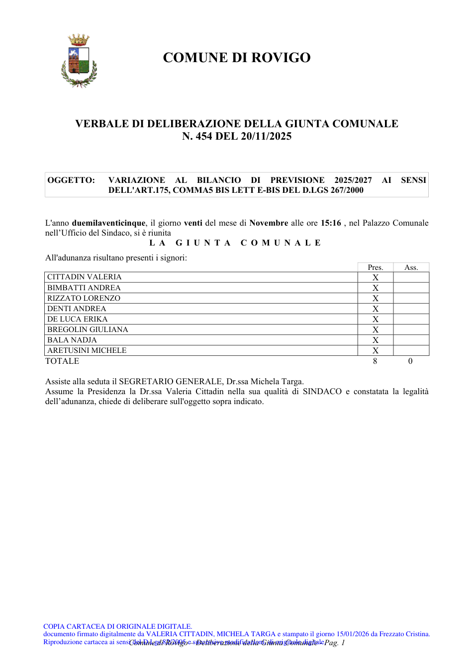 Pagina 1 del documento