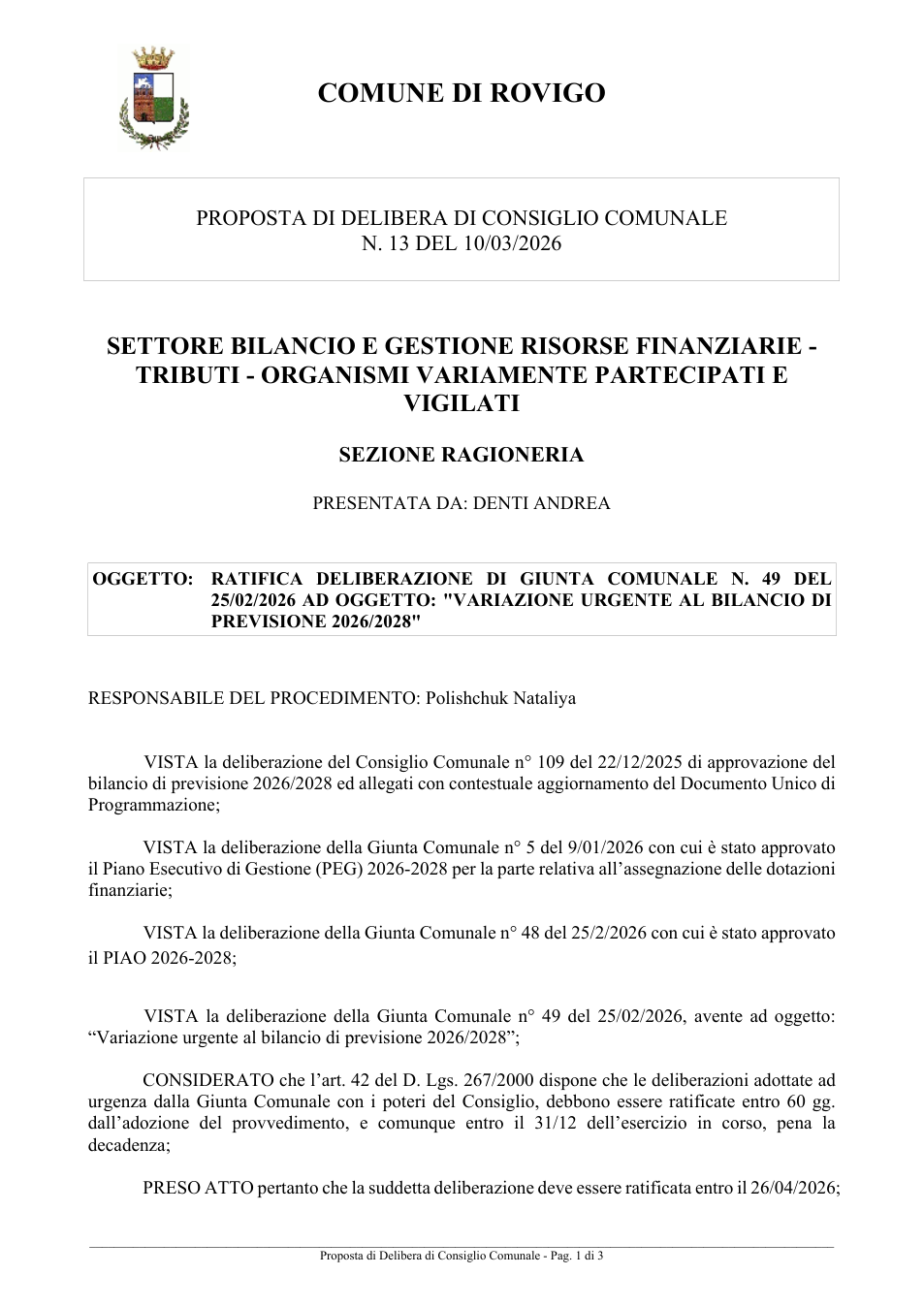 Pagina 1 del documento