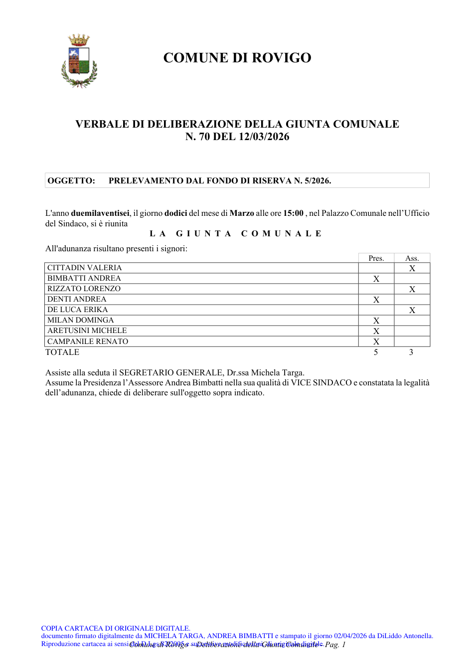 Pagina 1 del documento