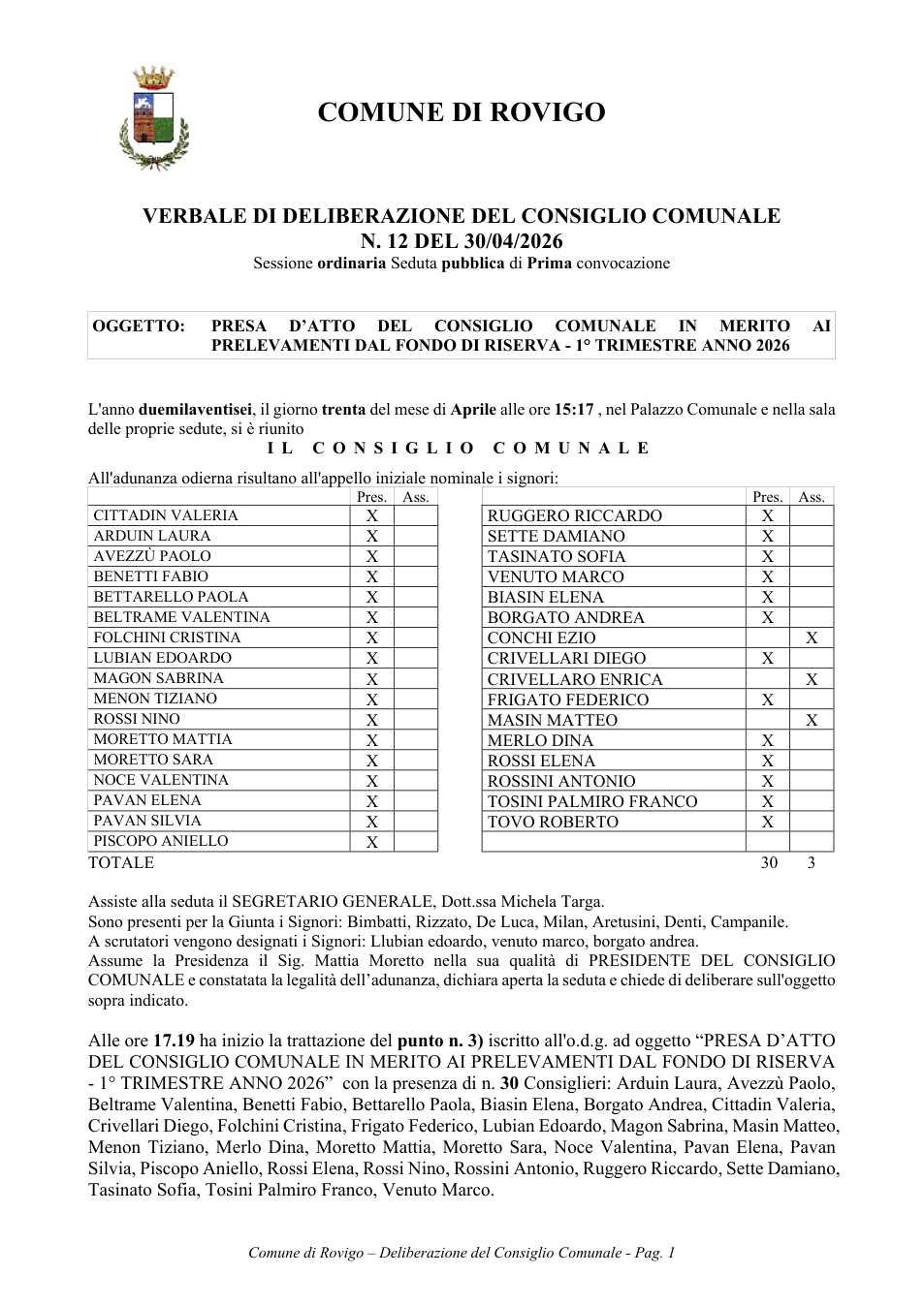Pagina 1 del documento