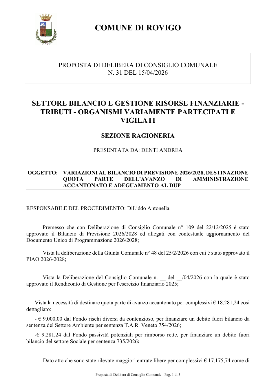 Pagina 1 del documento
