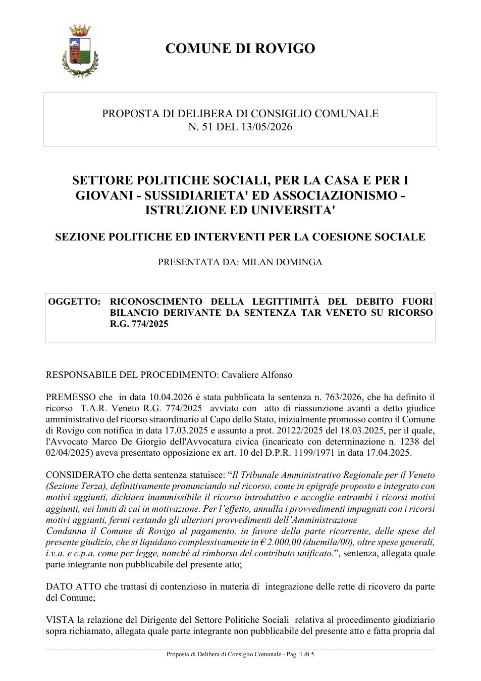 Pagina 1 del documento