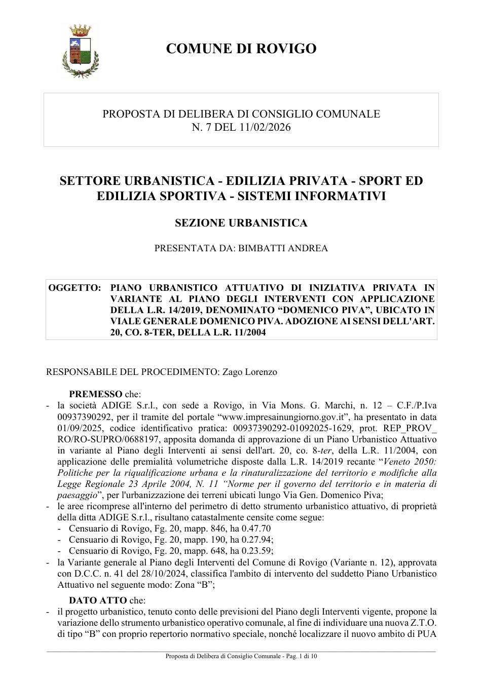 Pagina 1 del documento