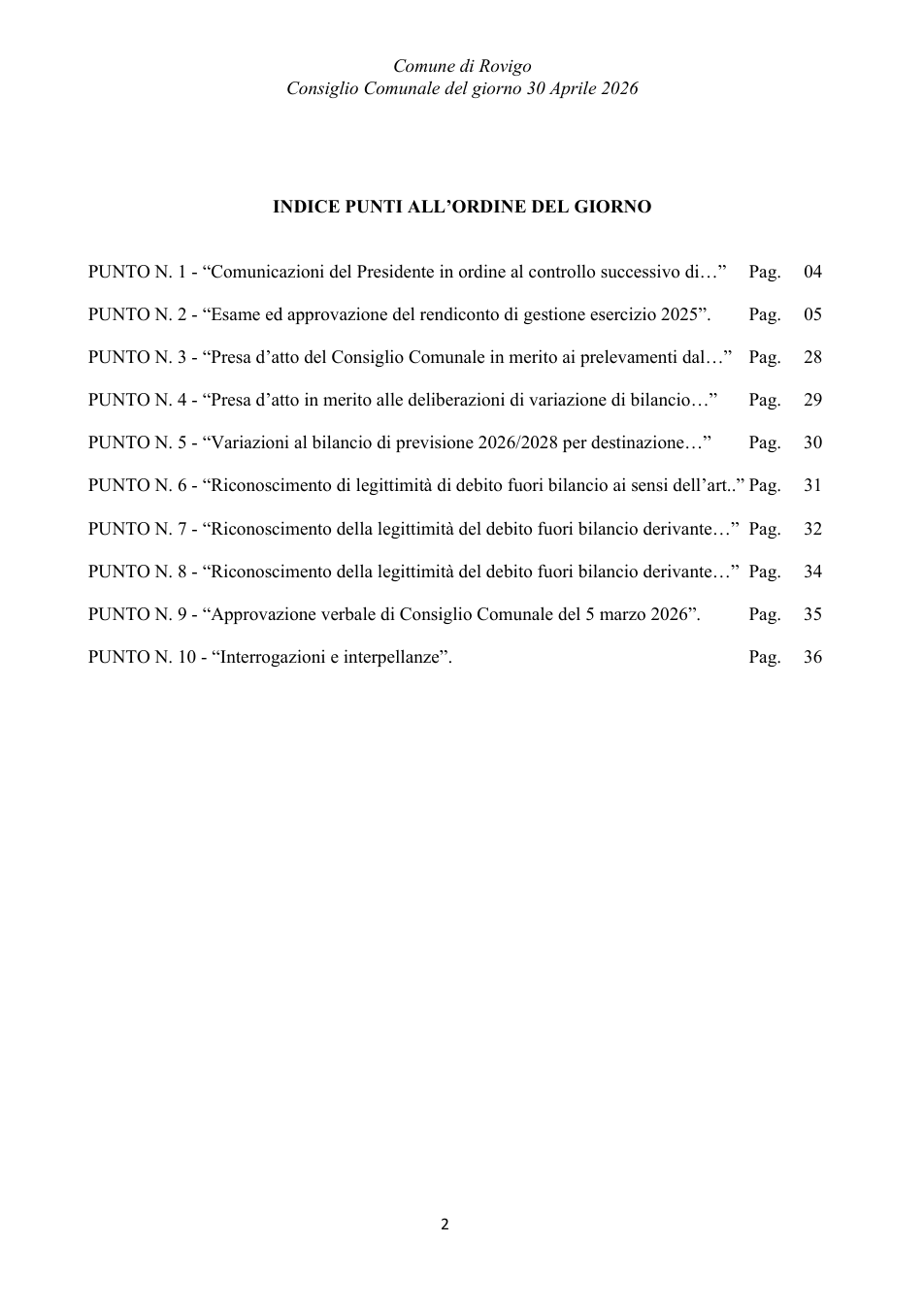 Pagina 2 del documento