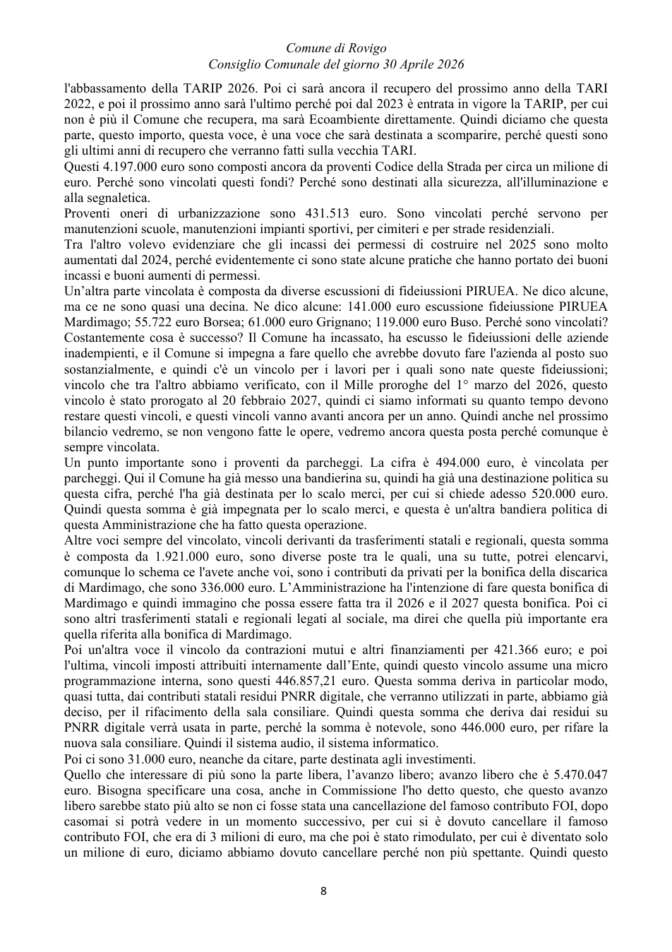 Pagina 8 del documento