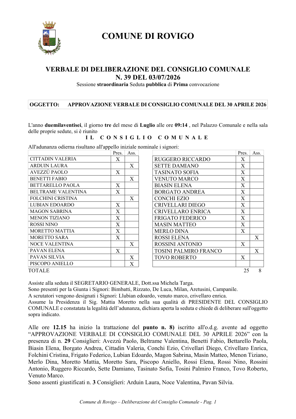 Pagina 1 del documento