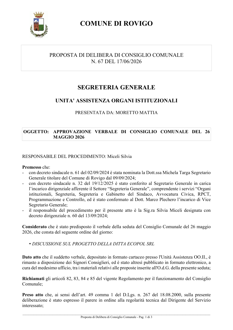 Pagina 1 del documento