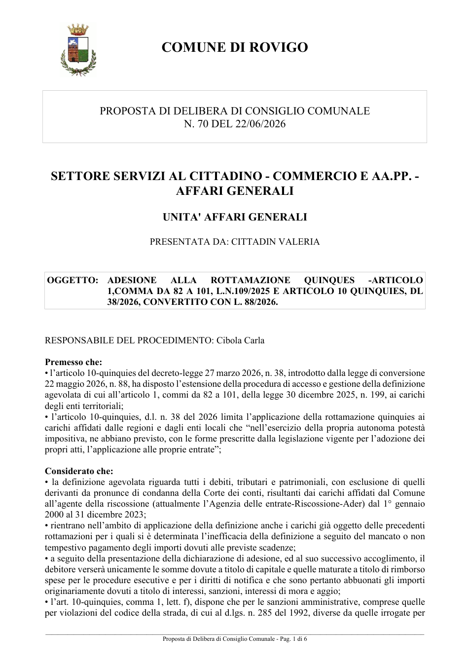 Pagina 1 del documento