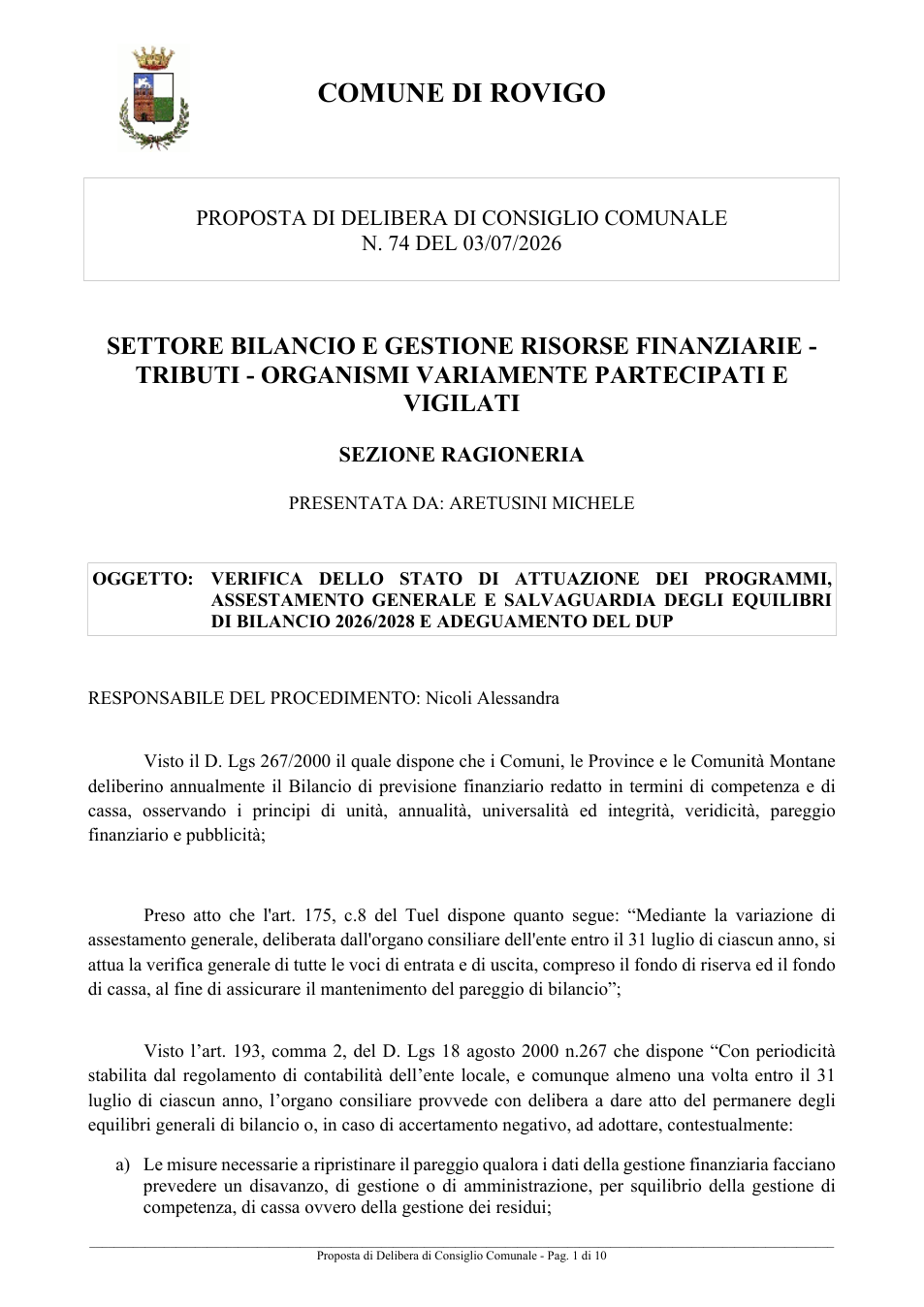 Pagina 1 del documento