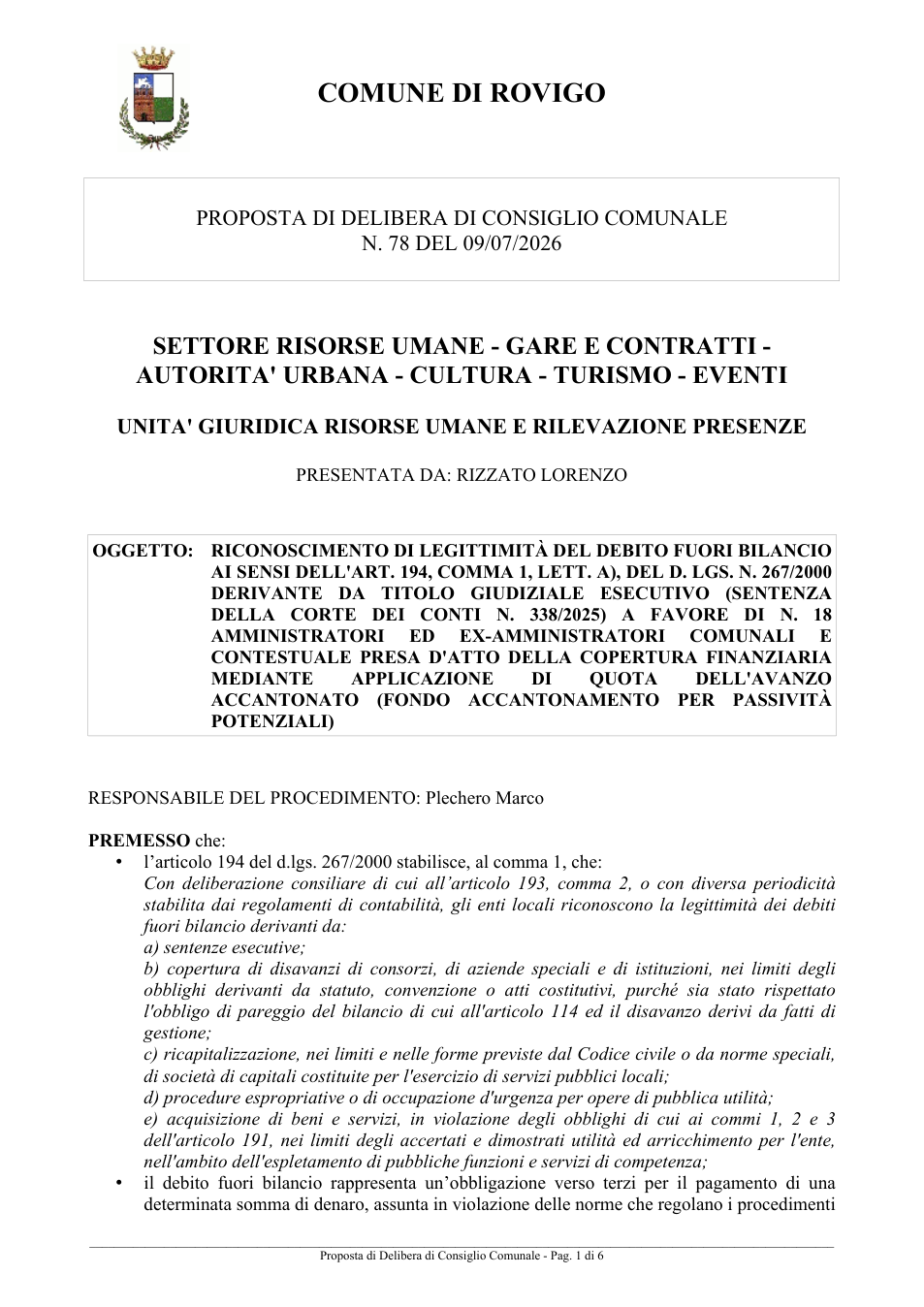 Pagina 1 del documento