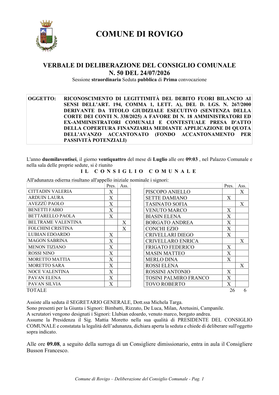 Pagina 1 del documento