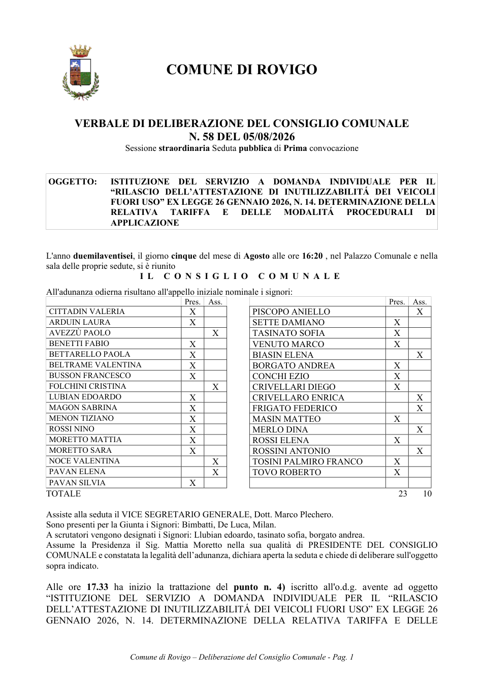 Pagina 1 del documento