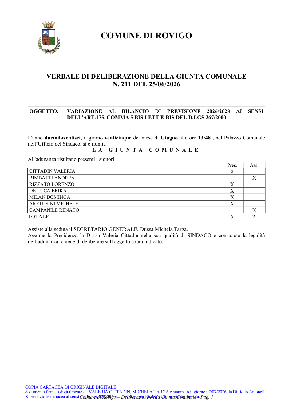 Pagina 1 del documento