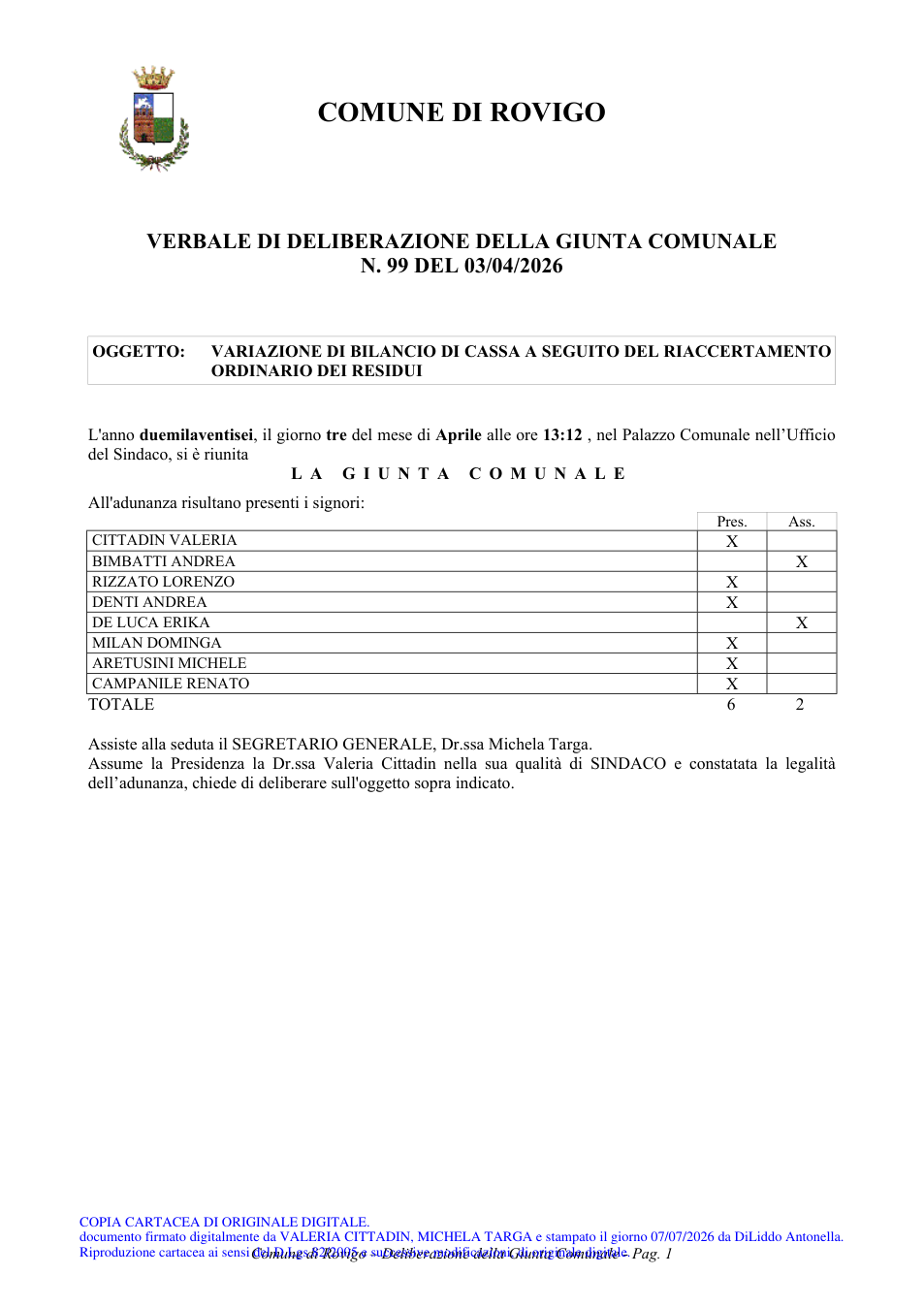 Pagina 1 del documento