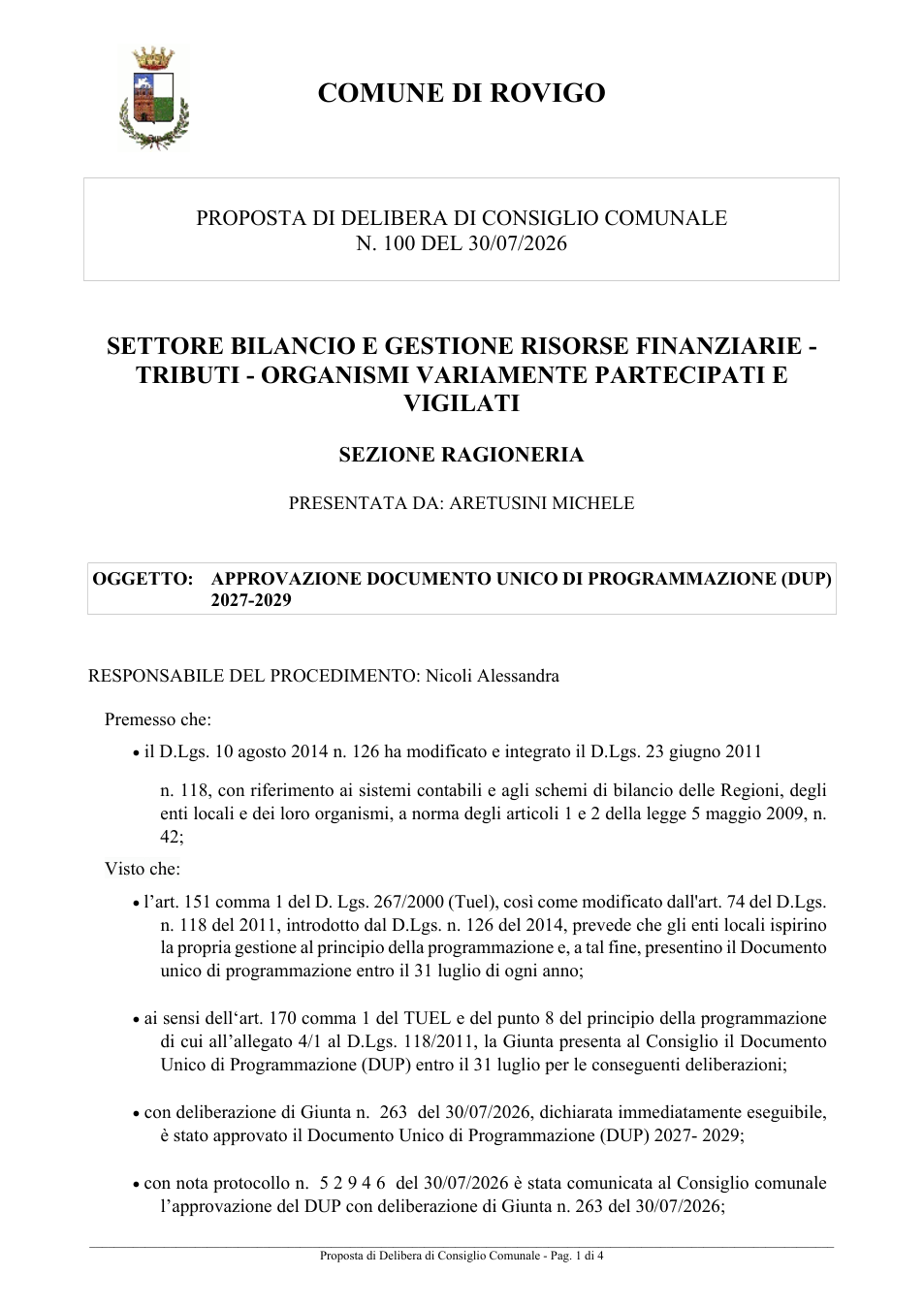 Pagina 1 del documento