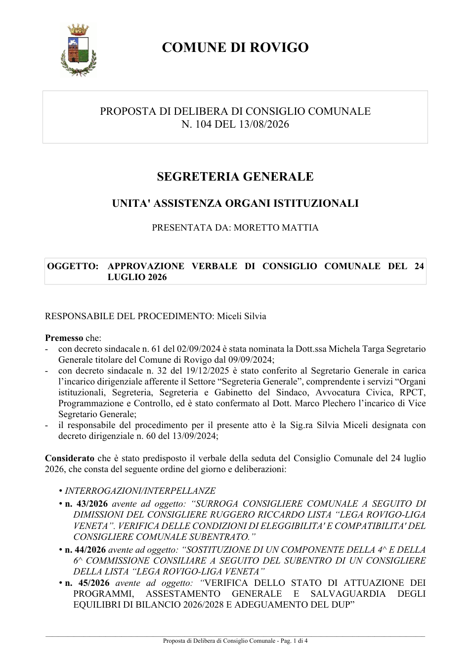 Pagina 1 del documento