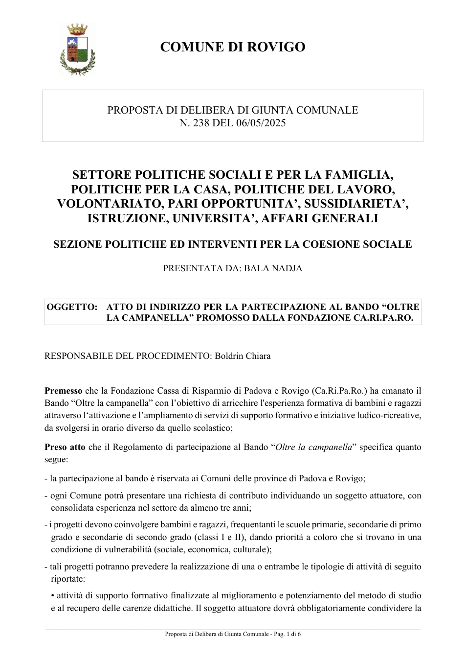 Pagina 1 del documento