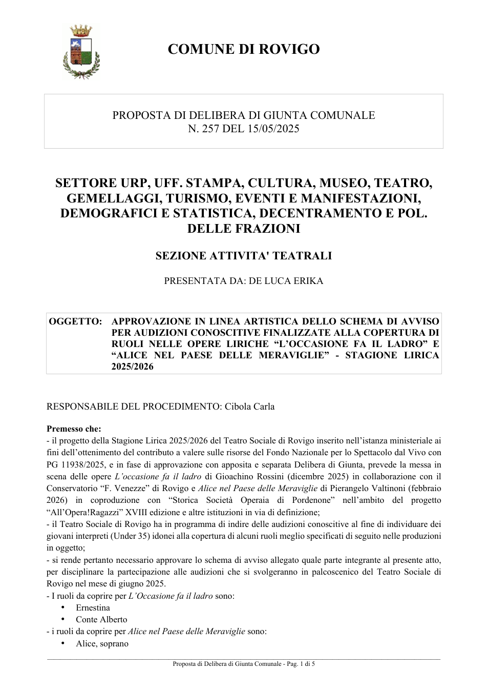 Pagina 1 del documento
