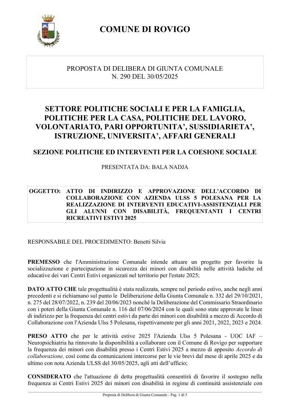 Pagina 1 del documento