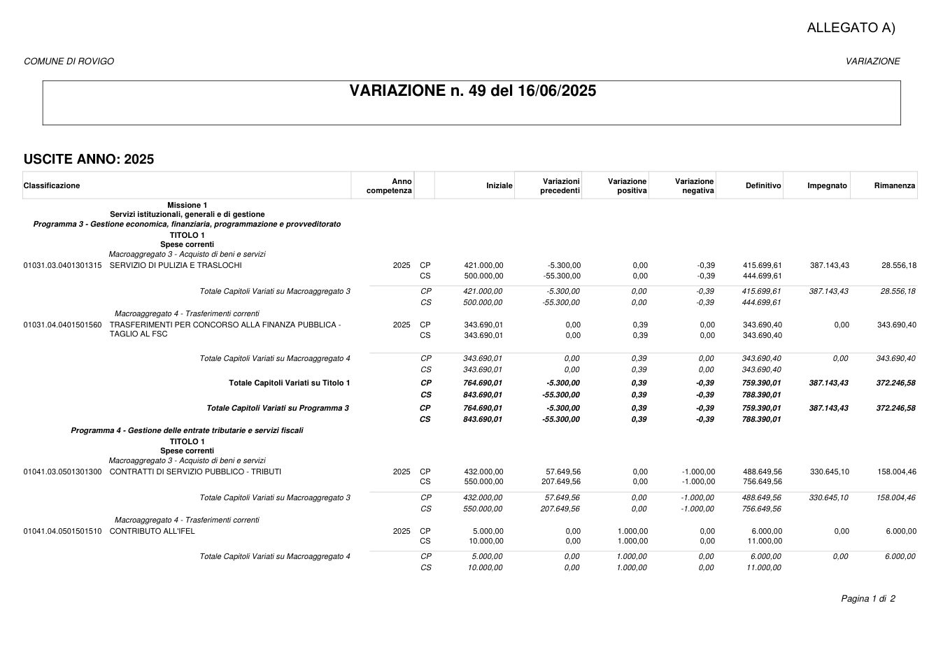 Pagina 1 del documento
