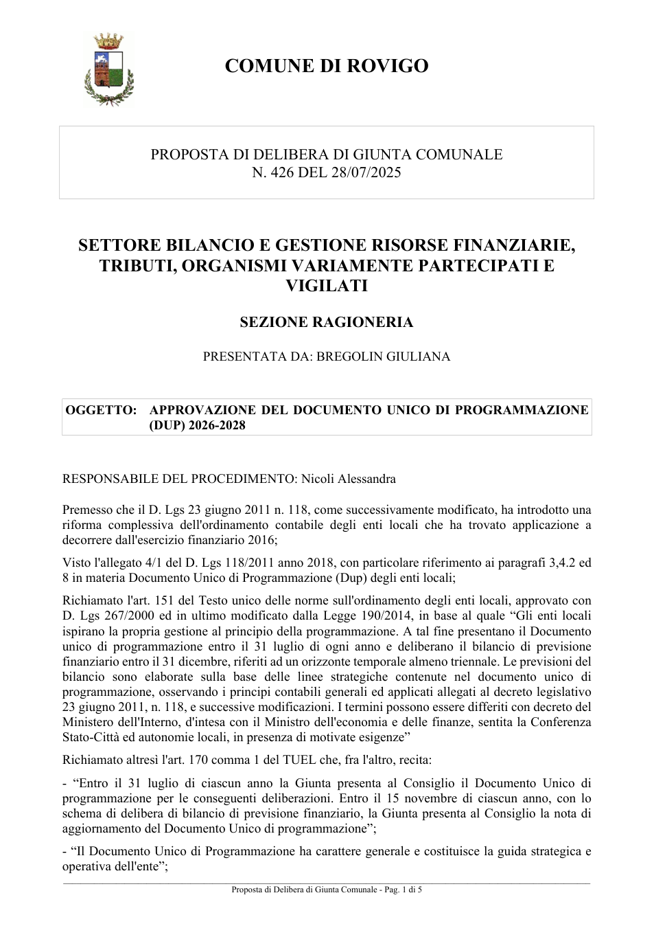 Pagina 1 del documento