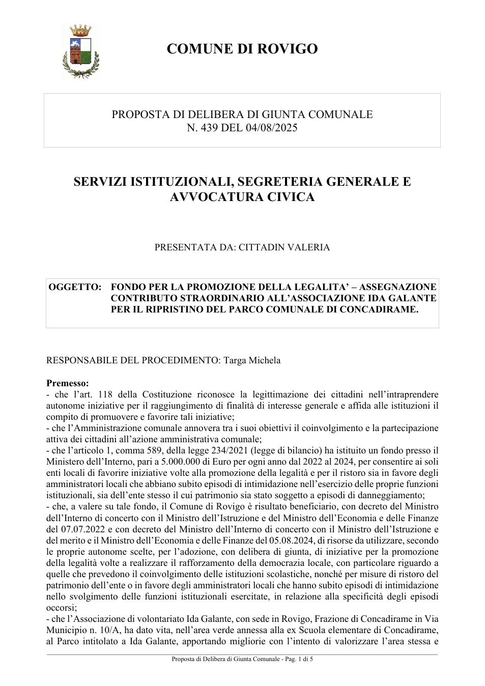 Pagina 1 del documento