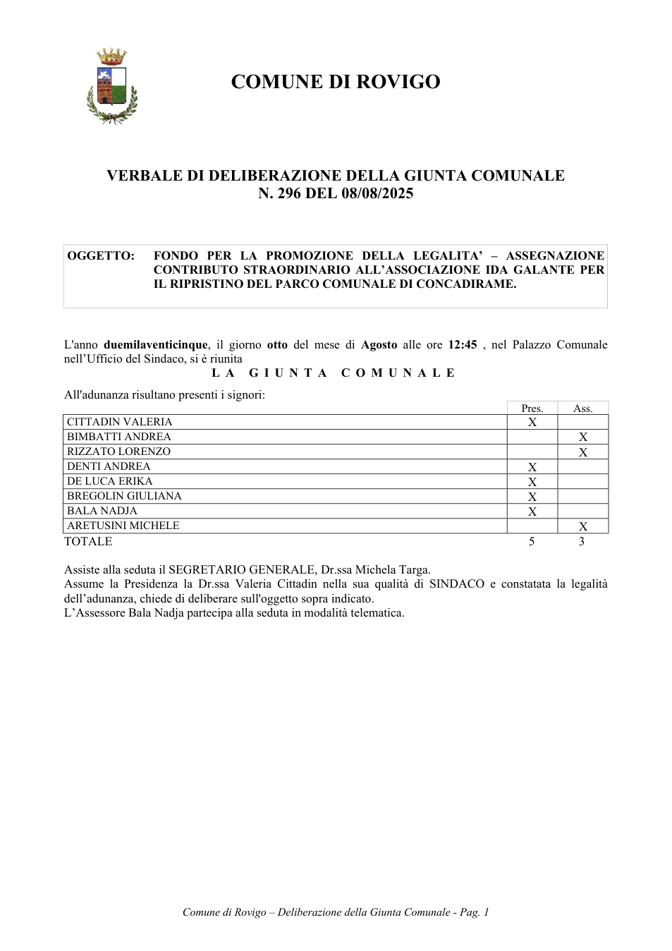 Pagina 1 del documento