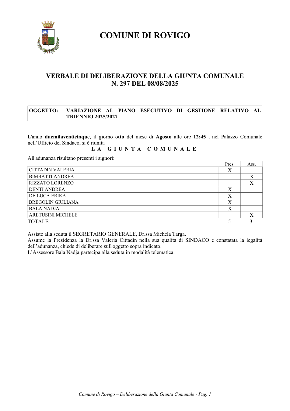 Pagina 1 del documento