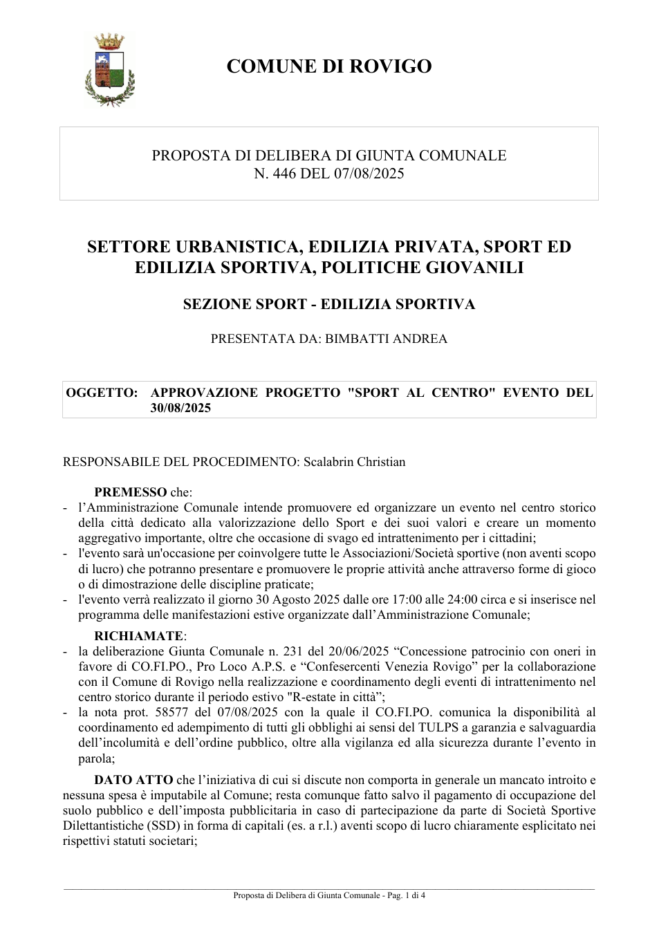 Pagina 1 del documento