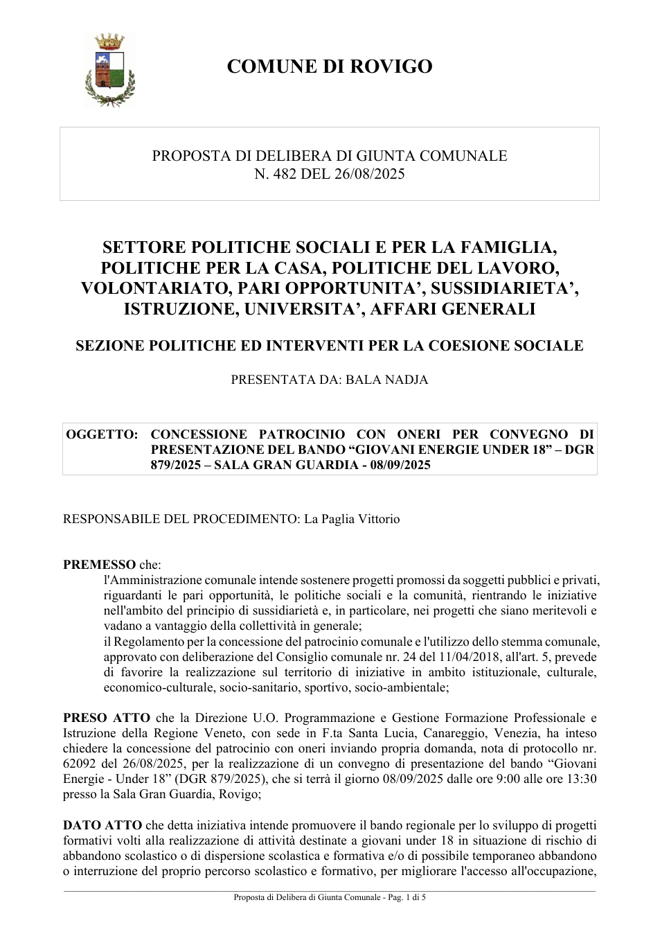 Pagina 1 del documento