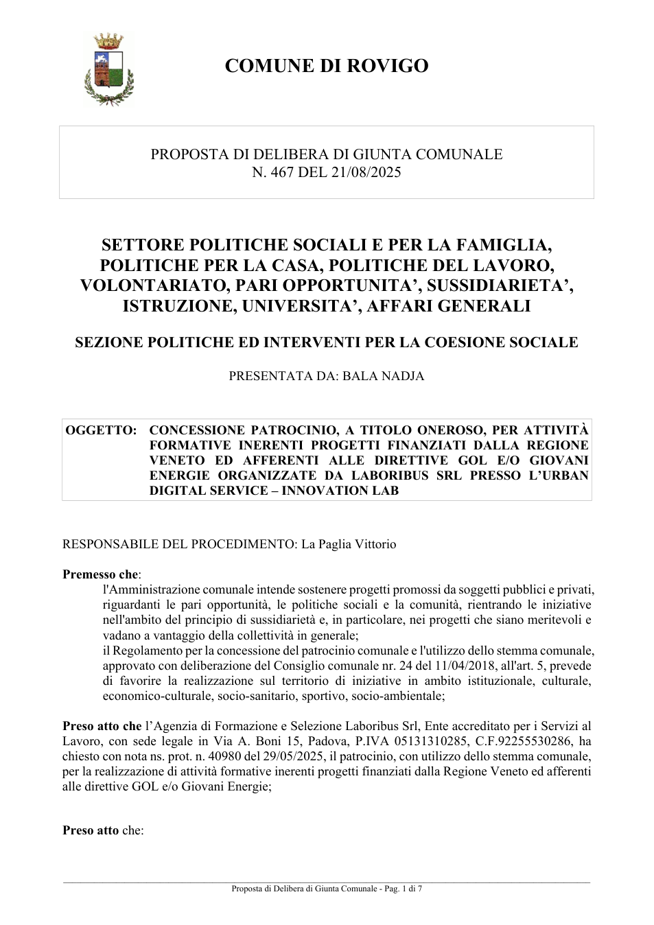 Pagina 1 del documento