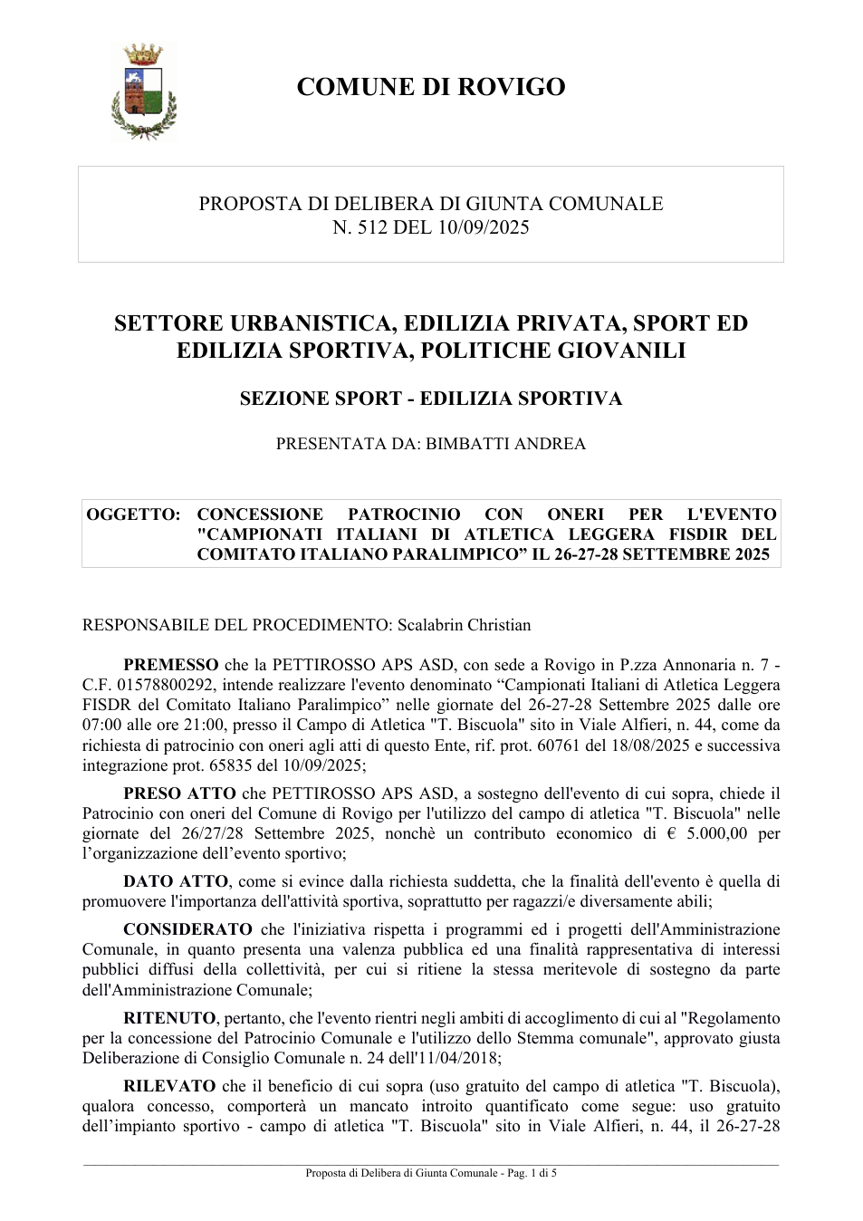 Pagina 1 del documento