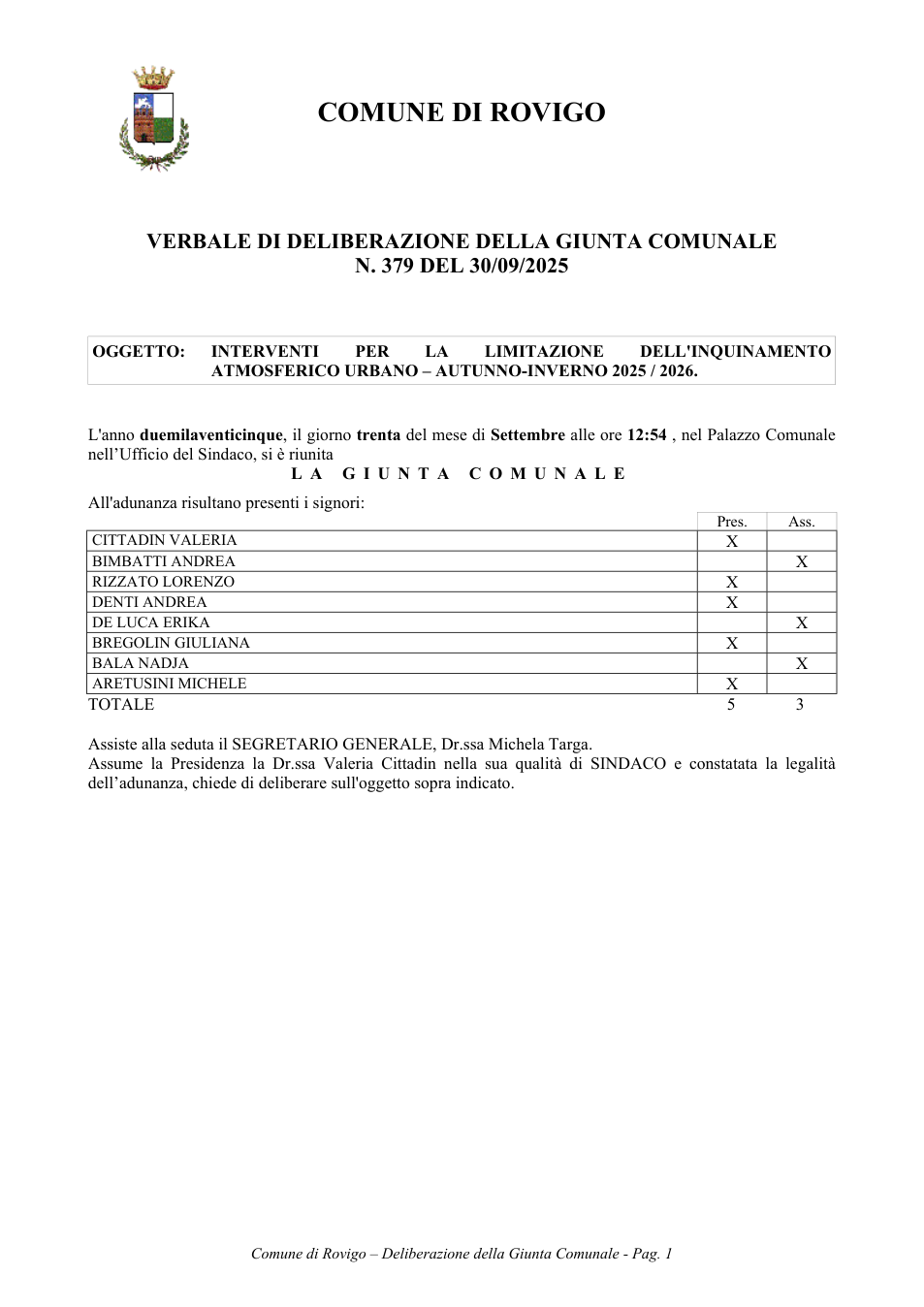 Pagina 1 del documento