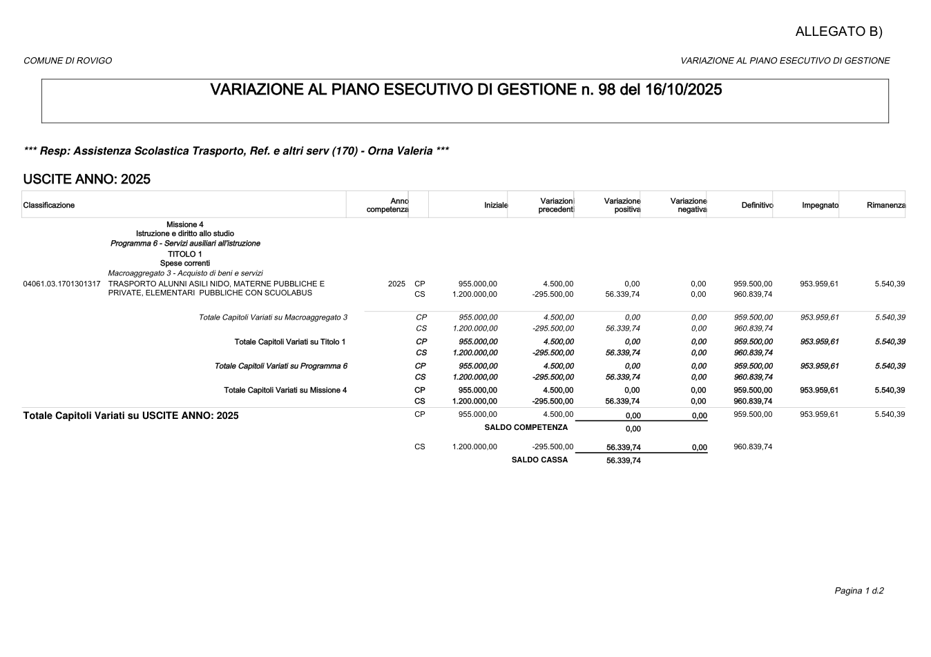 Pagina 1 del documento