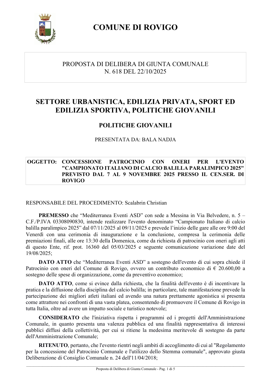 Pagina 1 del documento