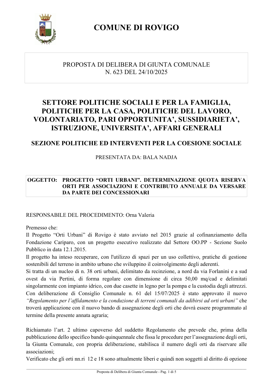 Pagina 1 del documento