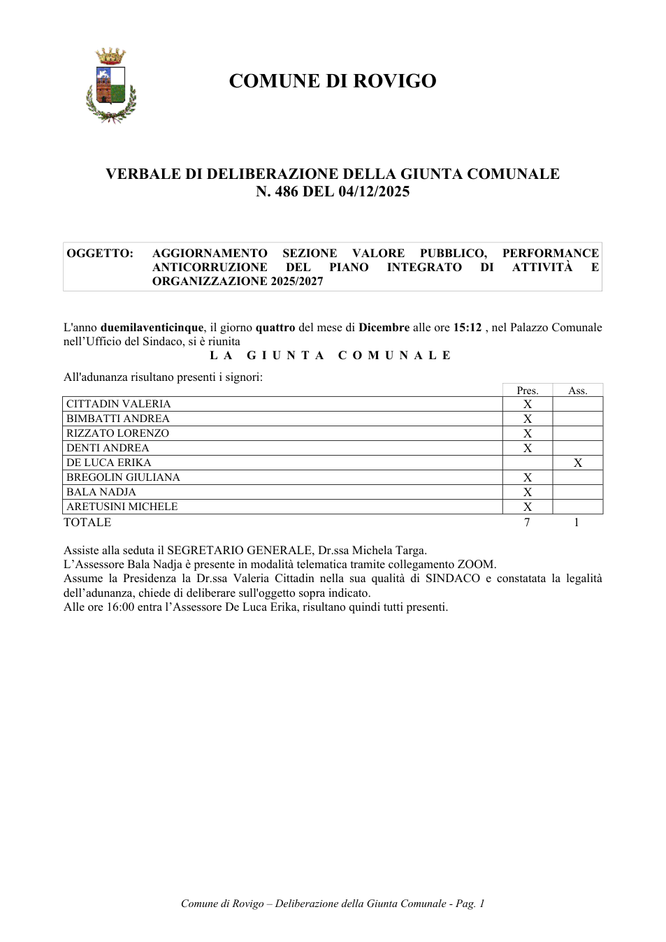 Pagina 1 del documento