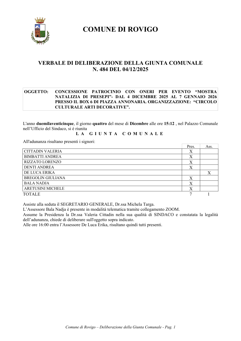 Pagina 1 del documento