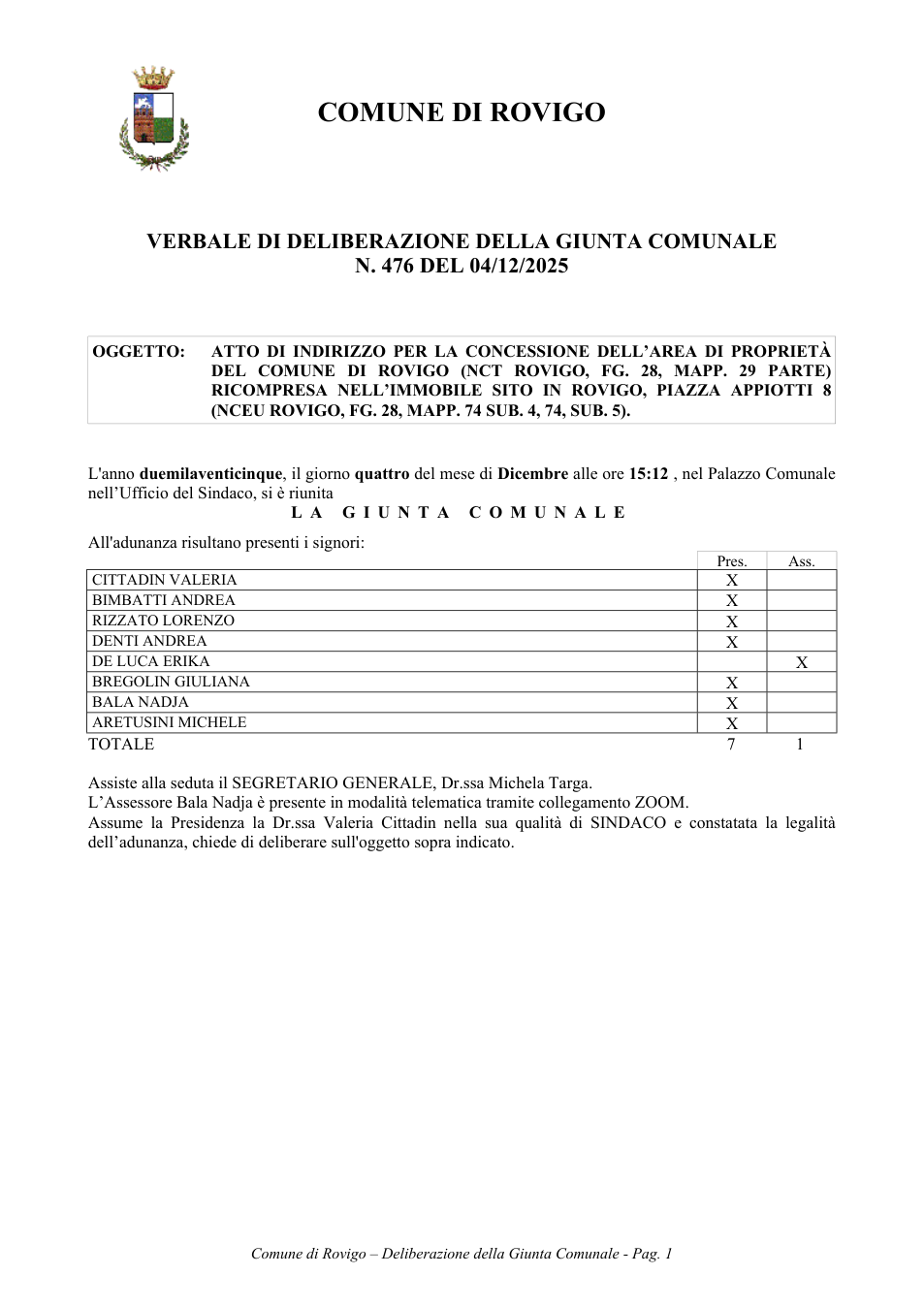 Pagina 1 del documento