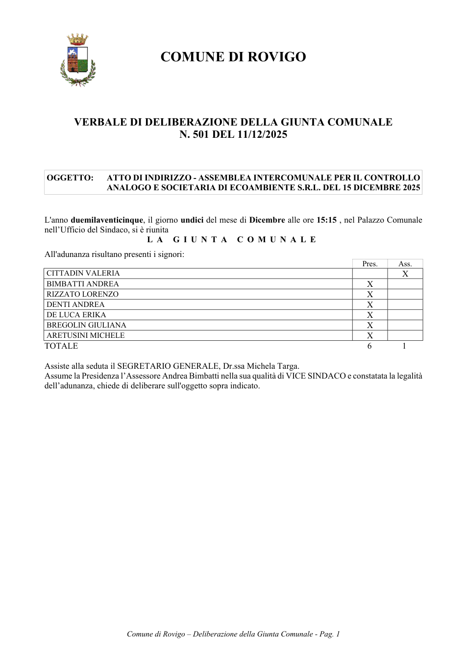 Pagina 1 del documento