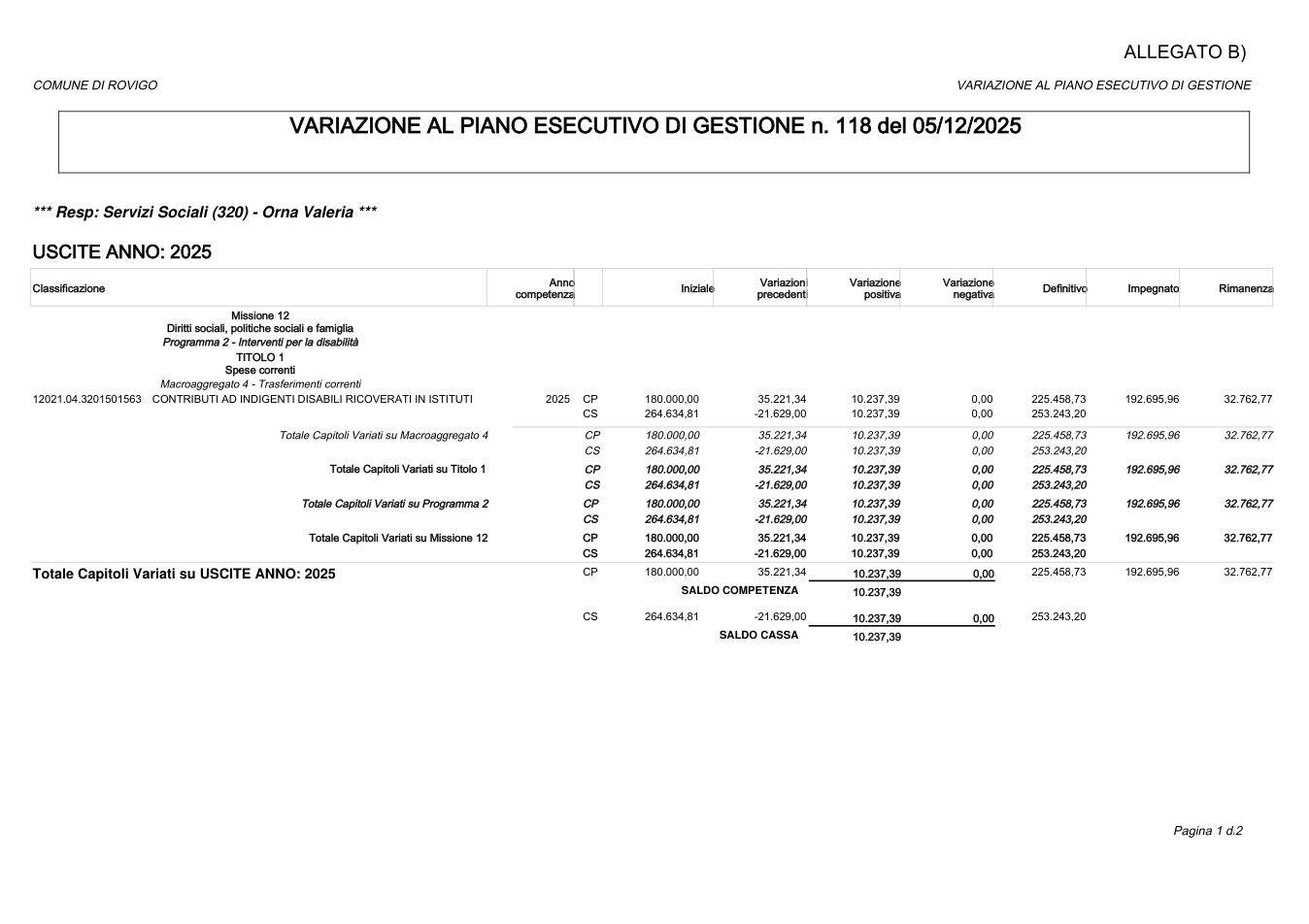 Pagina 1 del documento