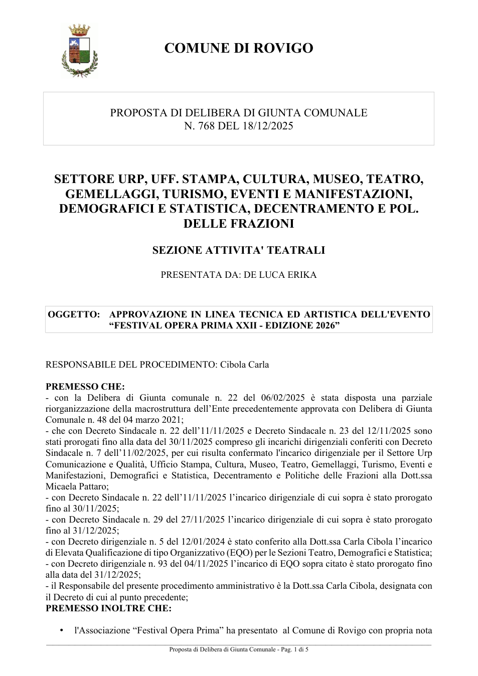 Pagina 1 del documento
