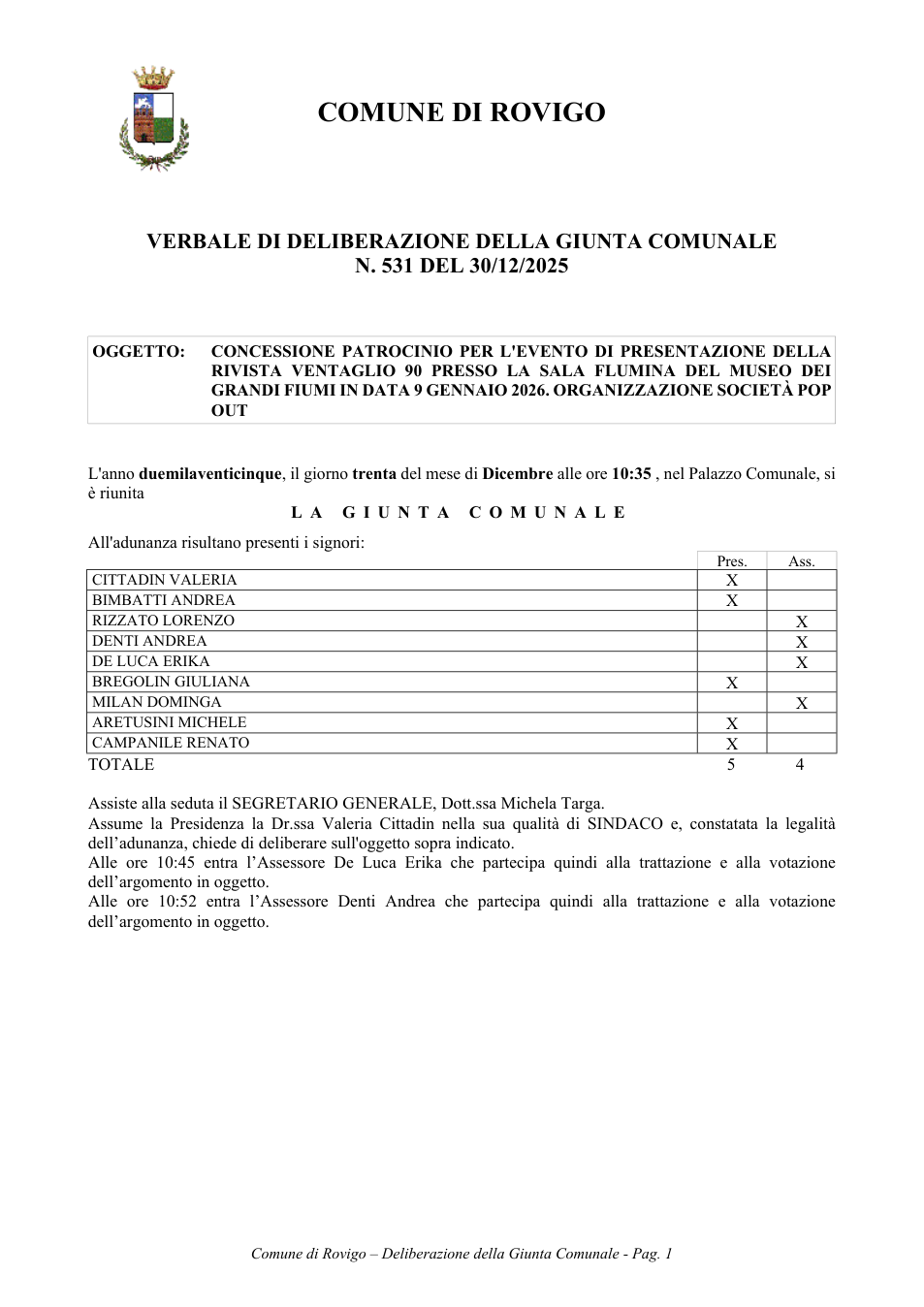 Pagina 1 del documento