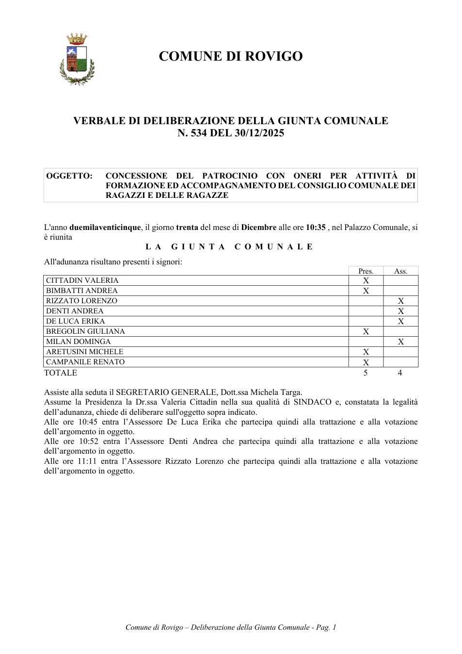 Pagina 1 del documento