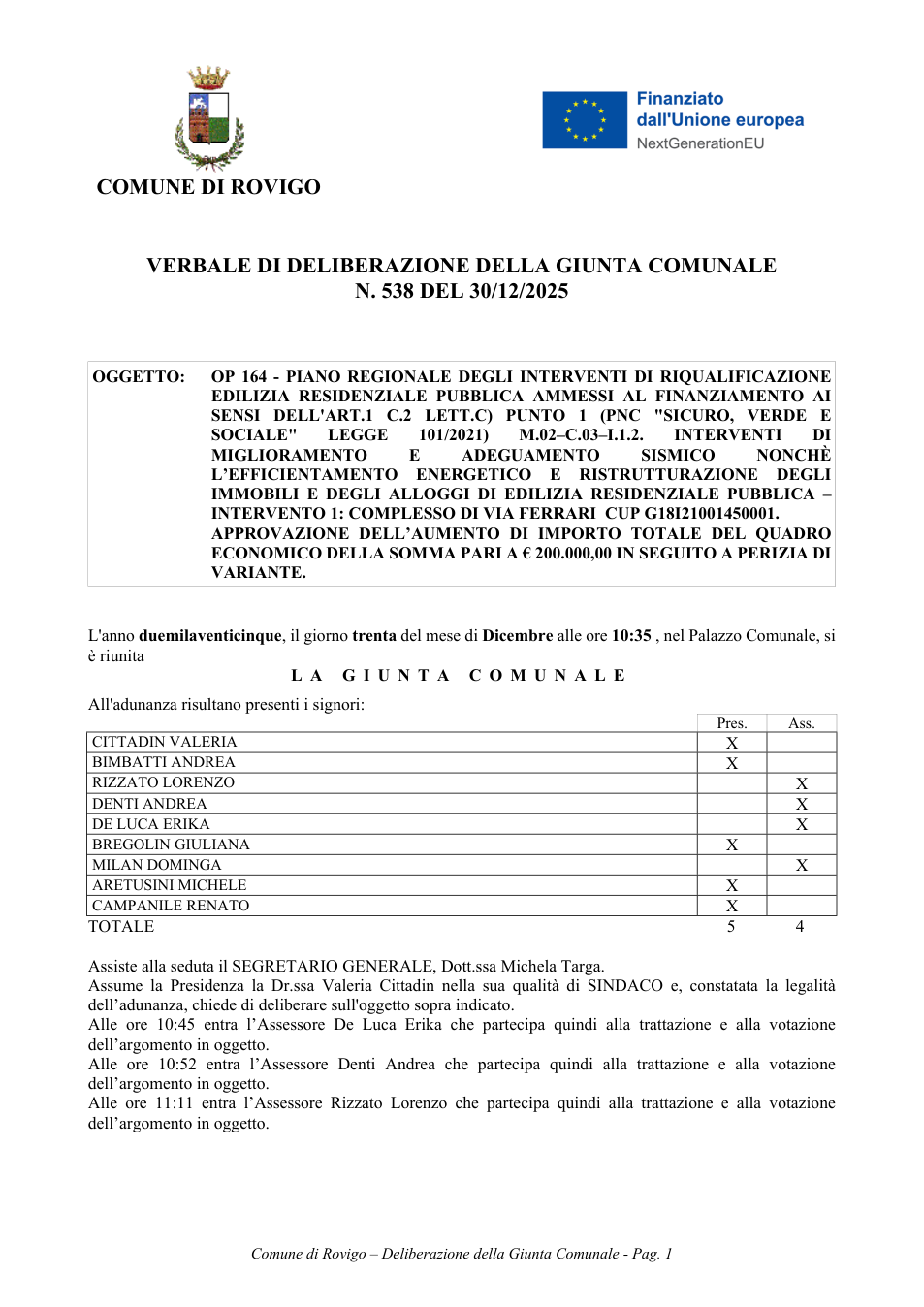 Pagina 1 del documento