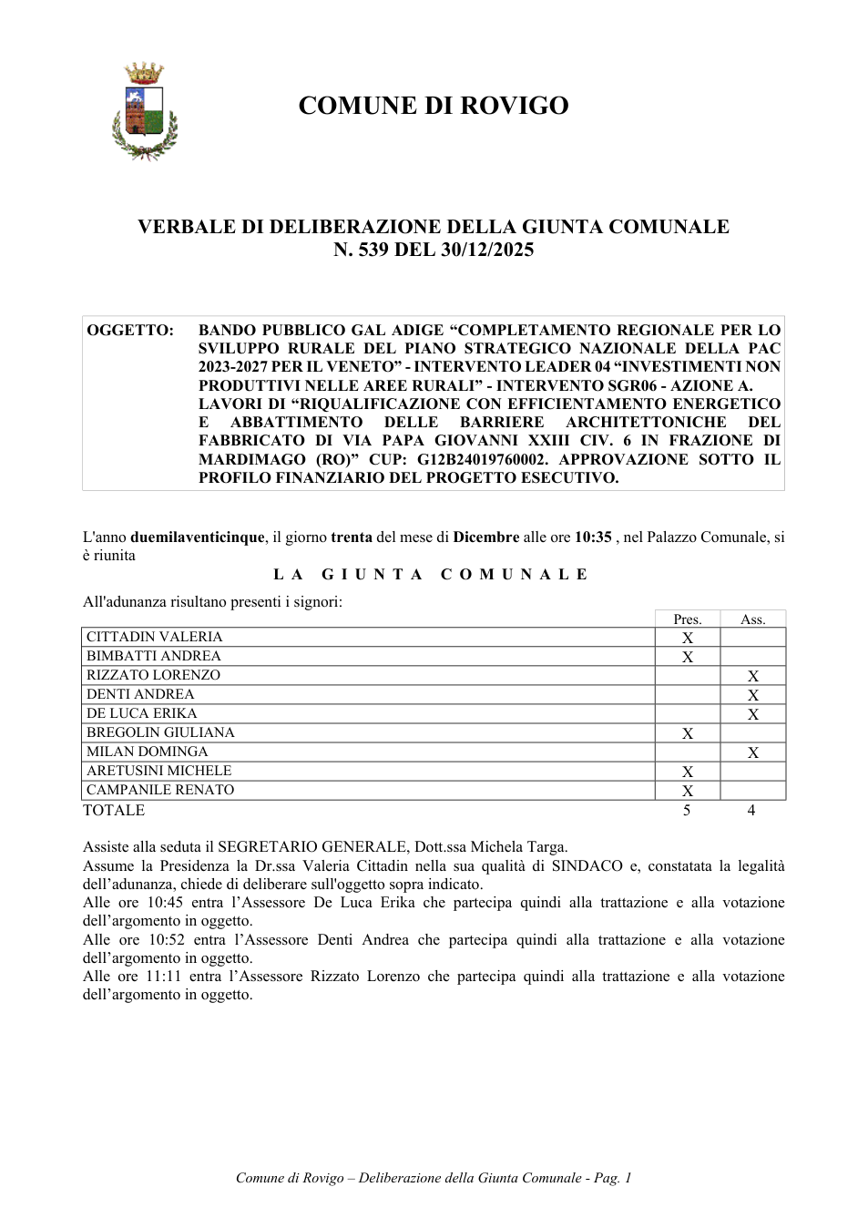 Pagina 1 del documento