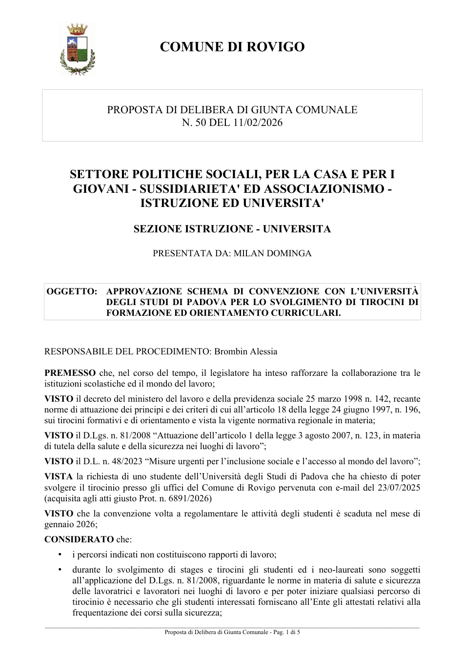 Pagina 1 del documento