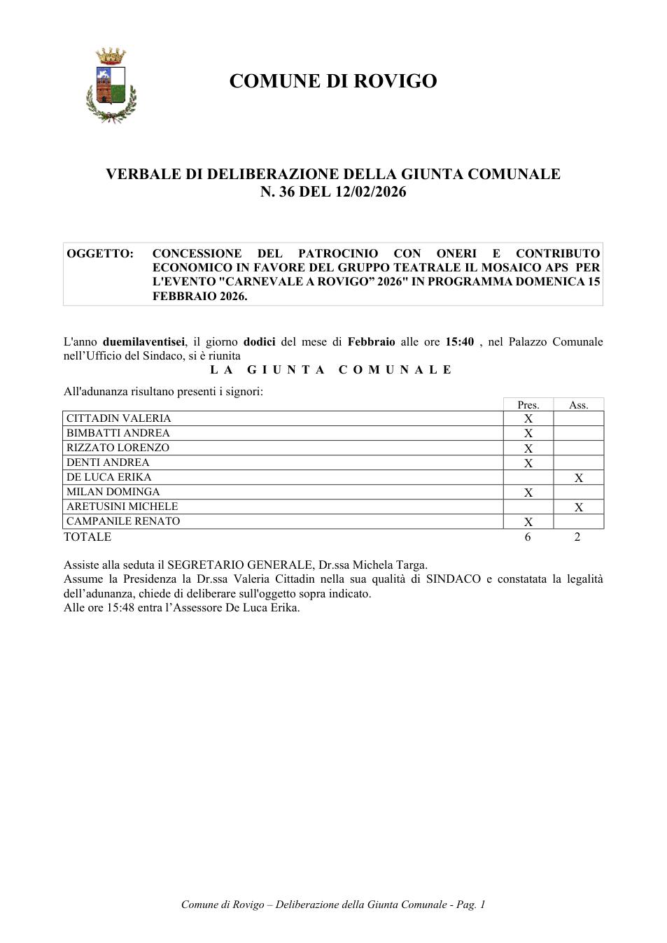 Pagina 1 del documento